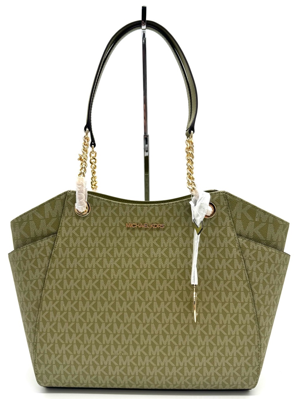 Michael Kors Jet Set Large Signature Logo Shoulder Bag - Oregano